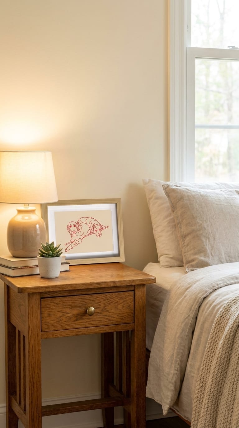Custom embroidery keepsake